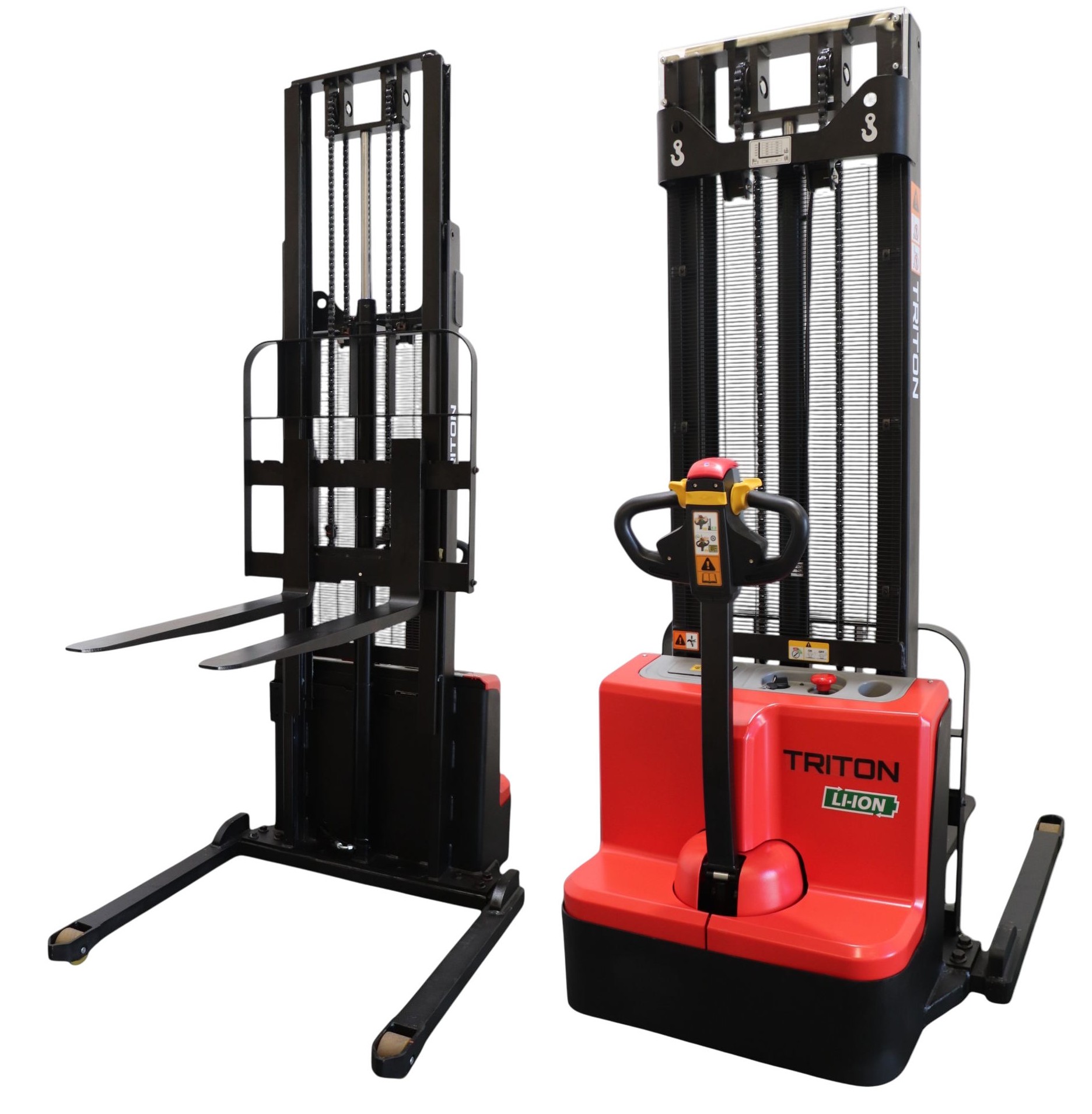 ESS15 Triton Fully Electric Straddle Stacker 1500kg with Lithium Battery