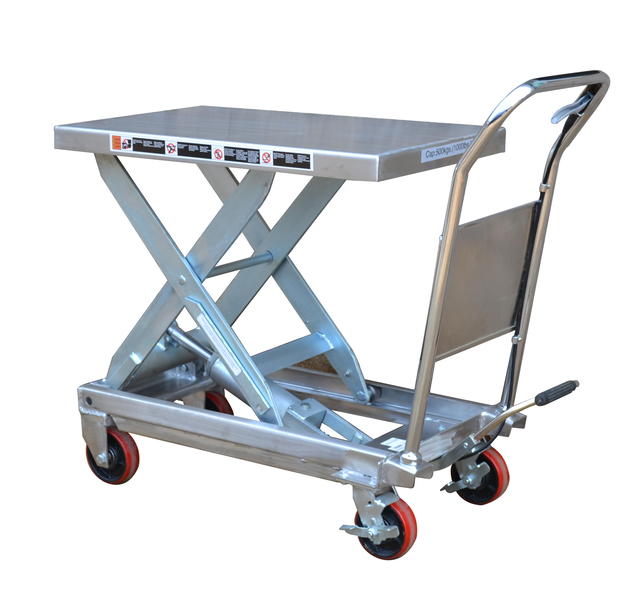 Partial Stainless Steel Scissor Lift Table 300kg