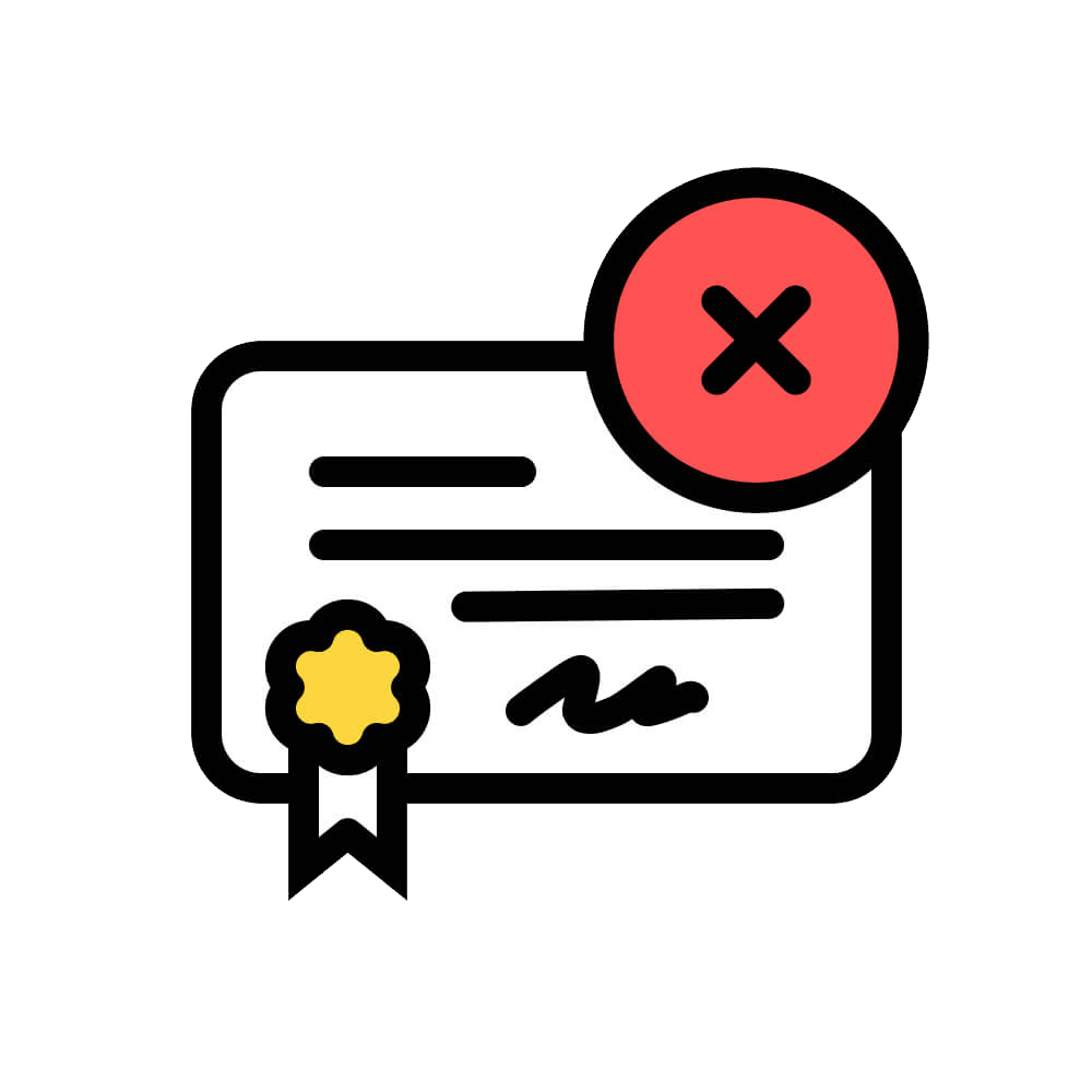 No Certificate